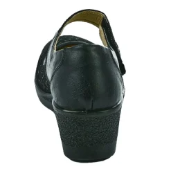 LADY CONFORT Ballerines A Brides Femme Noir Bi-Matieres |Femme Chaussures Confort