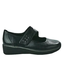 LADY CONFORT Ballerines A Brides Femme Noir Avec Clous |Femme Chaussures Confort