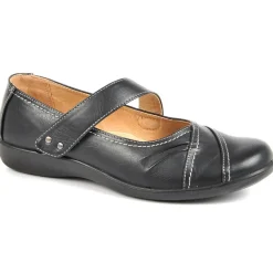 LADY CONFORT Ballerines A Brides Femme Noir |Femme Chaussures Confort