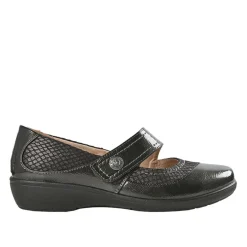 LADY CONFORT Ballerines Babies Femme Noir A Brides |Femme Chaussures Confort