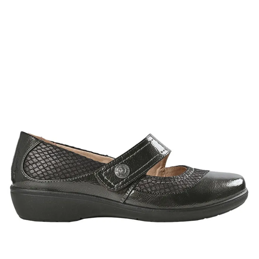 LADY CONFORT Ballerines Babies Femme Noir A Brides |Femme Chaussures Confort