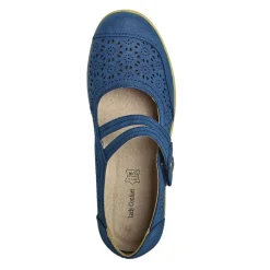 LADY CONFORT Ballerines Confort Femme Bleu Semelles Souples |Femme Chaussures Confort