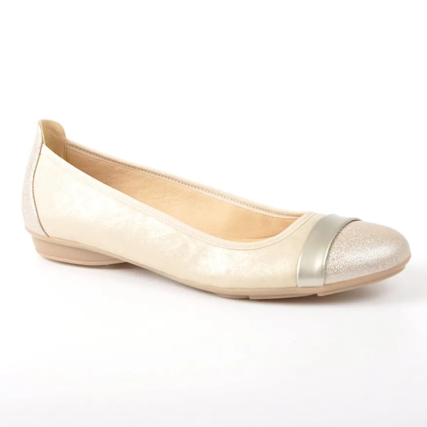 SCALINA Ballerines Femme Beige Semelles Souples |Femme Chaussures Confort