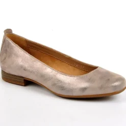 TIPO ALTO Ballerines Femme Dorees Cuir |Femme Ballerines