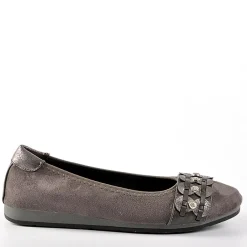 SCALINA Ballerines Femme Gris |Femme Chaussures Confort