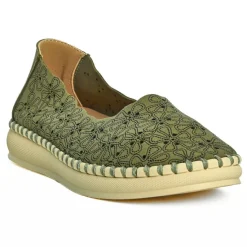 SCALINA Ballerines Femme Kaki |Femme Chaussures Confort