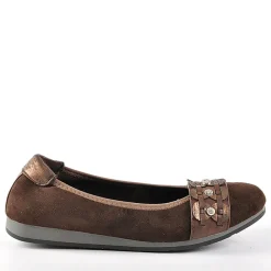 SCALINA Ballerines Femme Marron |Femme Chaussures Confort