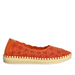 SCALINA Ballerines Femme Orange|Femme Chaussures Confort