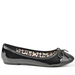 ANA LUNA Ballerines Femme Vernies Noires |Femme Ballerines