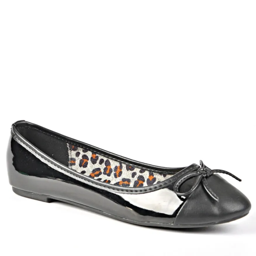 ANA LUNA Ballerines Femme Vernies Noires |Femme Ballerines