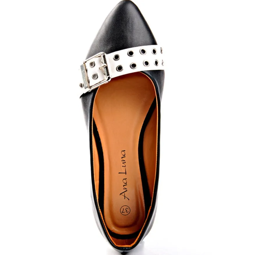 ANA LUNA Ballerines Noir|Femme Ballerines