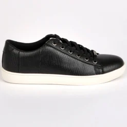 STREET LIFE Baskets Avec Effet Reptile Noir|Femme Baskets, Sneakers
