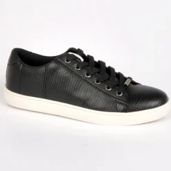 STREET LIFE Baskets Avec Effet Reptile Noir|Femme Baskets, Sneakers