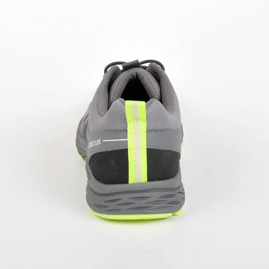 STREET LIFE Baskets Avec Lacets Elastiques Gris|Homme Baskets, Sneakers