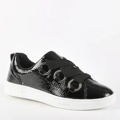 GIRL TIME Baskets Avec Lacets Fantaisies Noir|Femme Baskets, Sneakers
