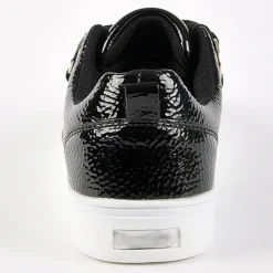 GIRL TIME Baskets Avec Lacets Fantaisies Noir|Femme Baskets, Sneakers