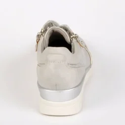 LADY CONFORT Baskets Avec Zip Pratique Sur Le Cote Gris|Femme Chaussures Confort