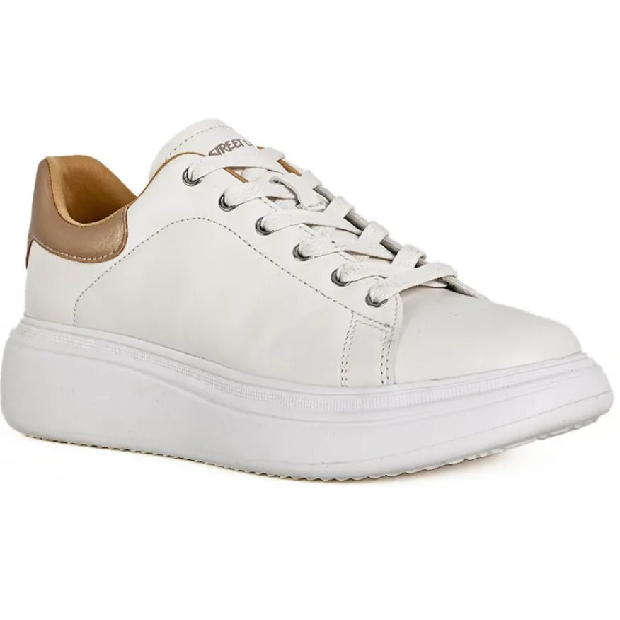STREET LIFE Baskets Compensees Femme Blanc Ivoire |Femme Baskets, Sneakers