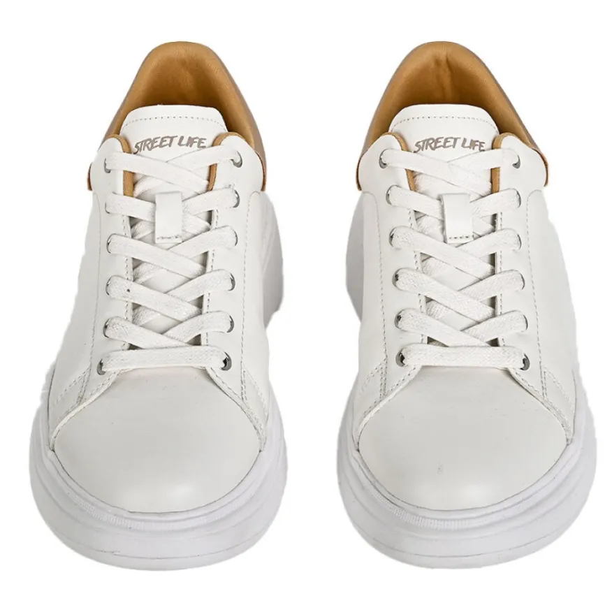 STREET LIFE Baskets Compensees Femme Blanc Ivoire |Femme Baskets, Sneakers