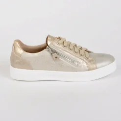 SCALINA Baskets Confort Femme Dore |Femme Chaussures Confort