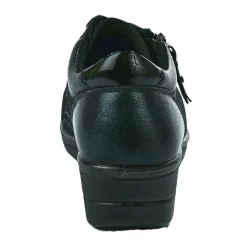 LADY CONFORT Baskets Confort Femme Noir |Femme Chaussures Confort