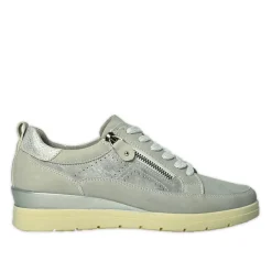 LADY CONFORT Baskets Femme Argente |Femme Chaussures Confort