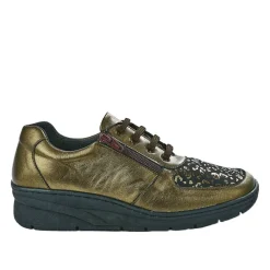 LADY CONFORT Baskets Femme Bronze |Femme Chaussures Confort