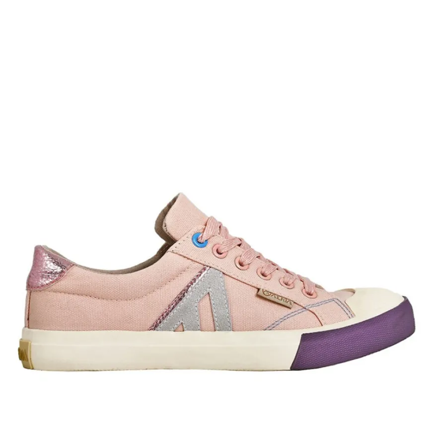 ALMA Baskets Femme Coton Recycle Rose |Femme Baskets, Sneakers