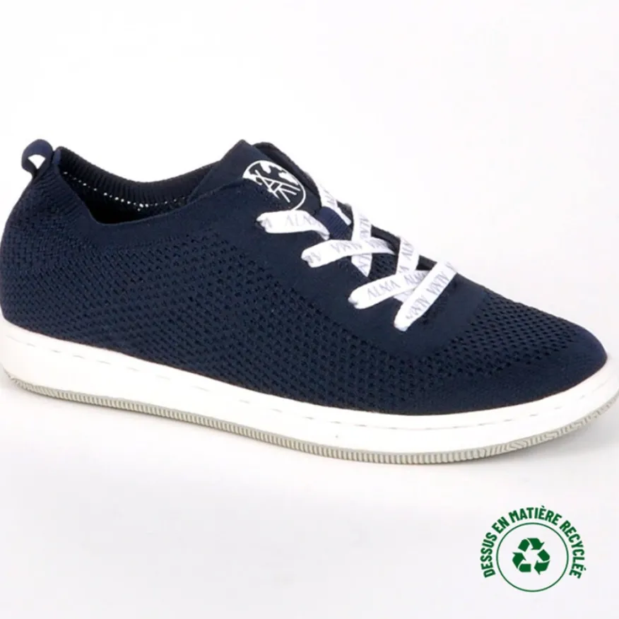 ALMA PLANETE Baskets Femme Eco-Responsables Bleu Marine|Femme Baskets, Sneakers