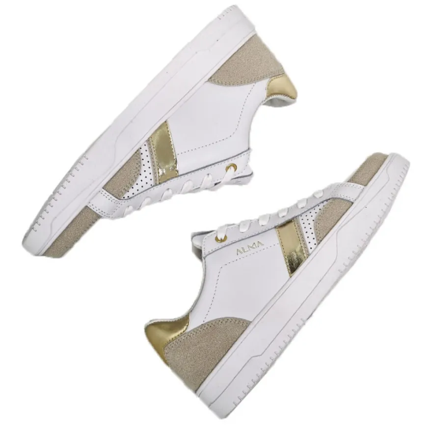 ALMA Baskets Femme En Cuir Blanc |Femme Baskets, Sneakers