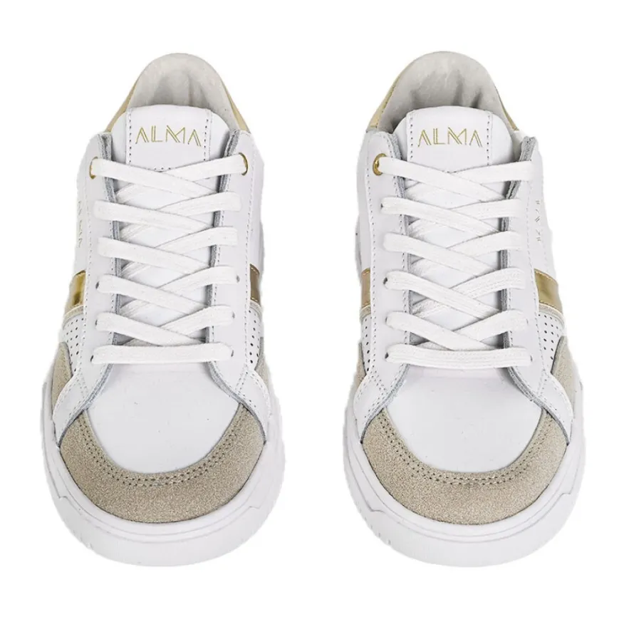 ALMA Baskets Femme En Cuir Blanc |Femme Baskets, Sneakers