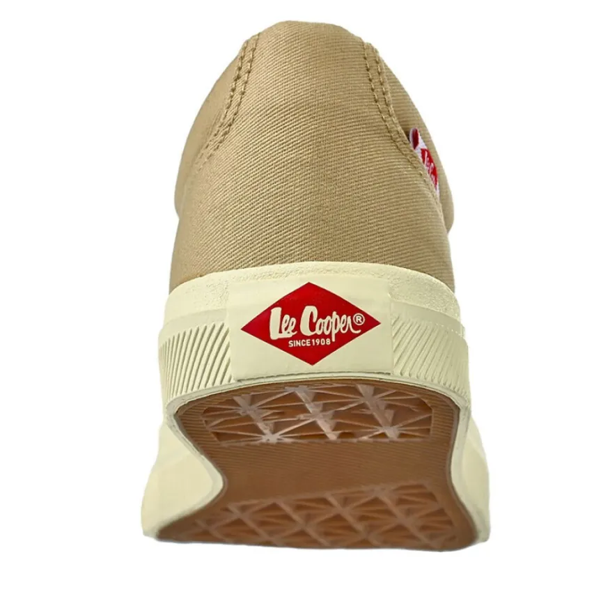 LEE COOPER Baskets Femme En Toile Beige |Femme Baskets, Sneakers