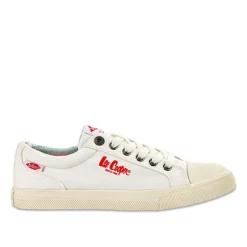 LEE COOPER Baskets Femme En Toile Blanche |Femme Baskets, Sneakers