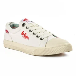 LEE COOPER Baskets Femme En Toile Blanche |Femme Baskets, Sneakers