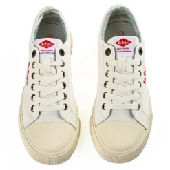 LEE COOPER Baskets Femme En Toile Blanche |Femme Baskets, Sneakers
