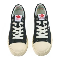 LEE COOPER Baskets Femme En Toile Noire |Femme Baskets, Sneakers