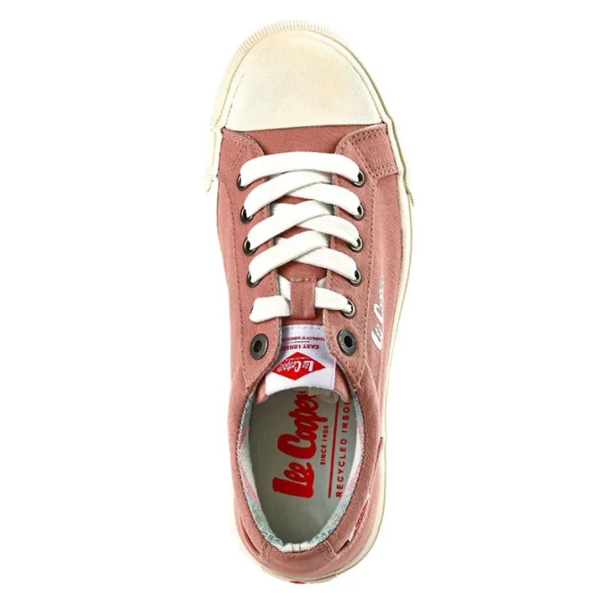 LEE COOPER Baskets Femme En Toile Rose |Femme Baskets, Sneakers