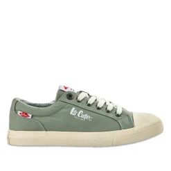 LEE COOPER Baskets Femme En Toile Verte |Femme Baskets, Sneakers