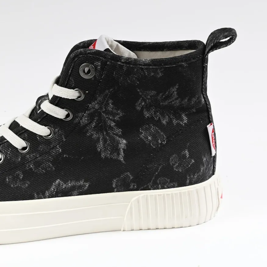 LEE COOPER Baskets Femme Noir Imprime Fleuri |Femme Baskets, Sneakers