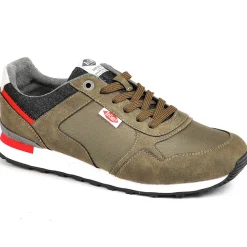 LEE COOPER Baskets Homme Sneakers Kaki|Homme Baskets, Sneakers