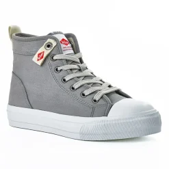 LEE COOPER Baskets Montantes Femme En Toile Grise |Femme Baskets, Sneakers