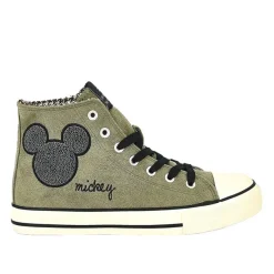 MICKEY Baskets Montantes Femme Kaki |Femme Baskets, Sneakers