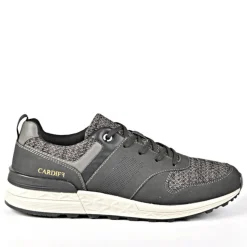CARDIFF Baskets Sneakers Bi-Matieres Noir|Homme Baskets, Sneakers