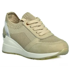 SCALINA Baskets Sneakers Beige|Femme Chaussures Confort