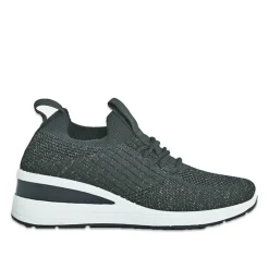 SCALINA Baskets Sneakers Semelles Souples Noir|Femme Chaussures Confort
