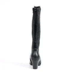 VICE VERSA Bottes A Talons Bi-Matieres Noir|Femme Bottes, Cuissardes