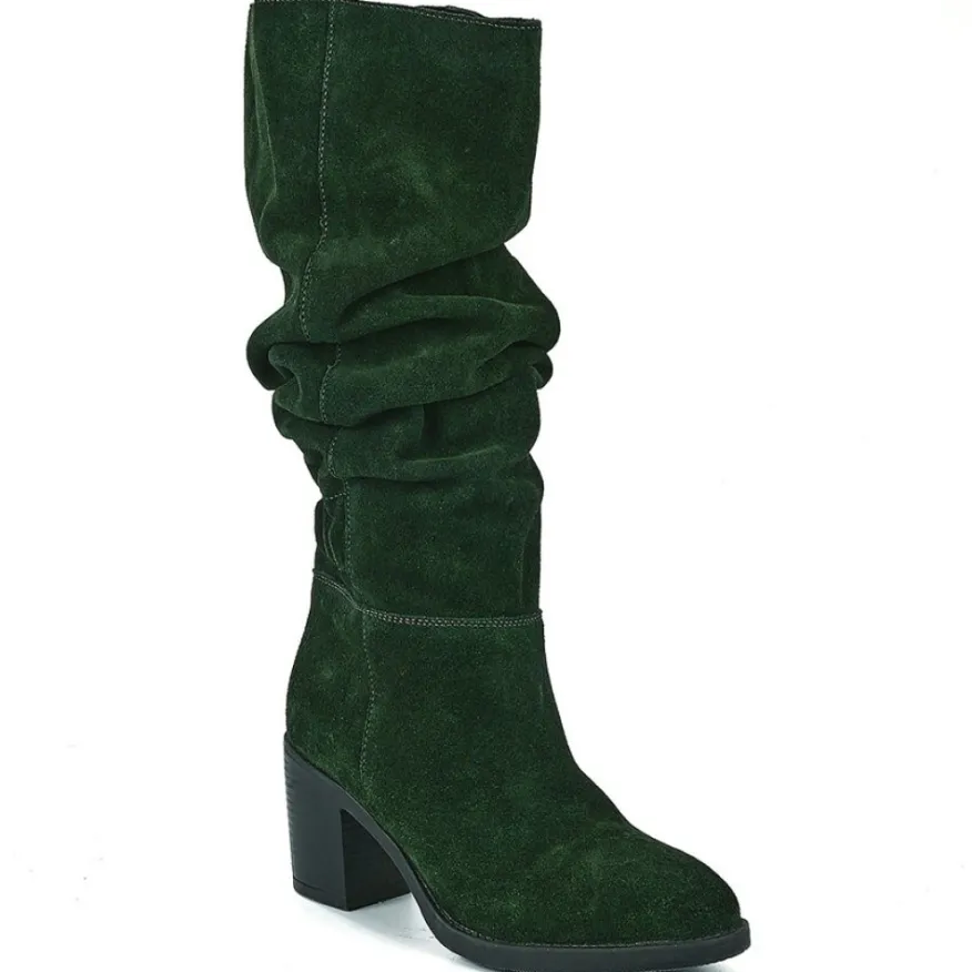 TIPO ALTO Bottes A Talons Femme Vert|Femme Bottes, Cuissardes