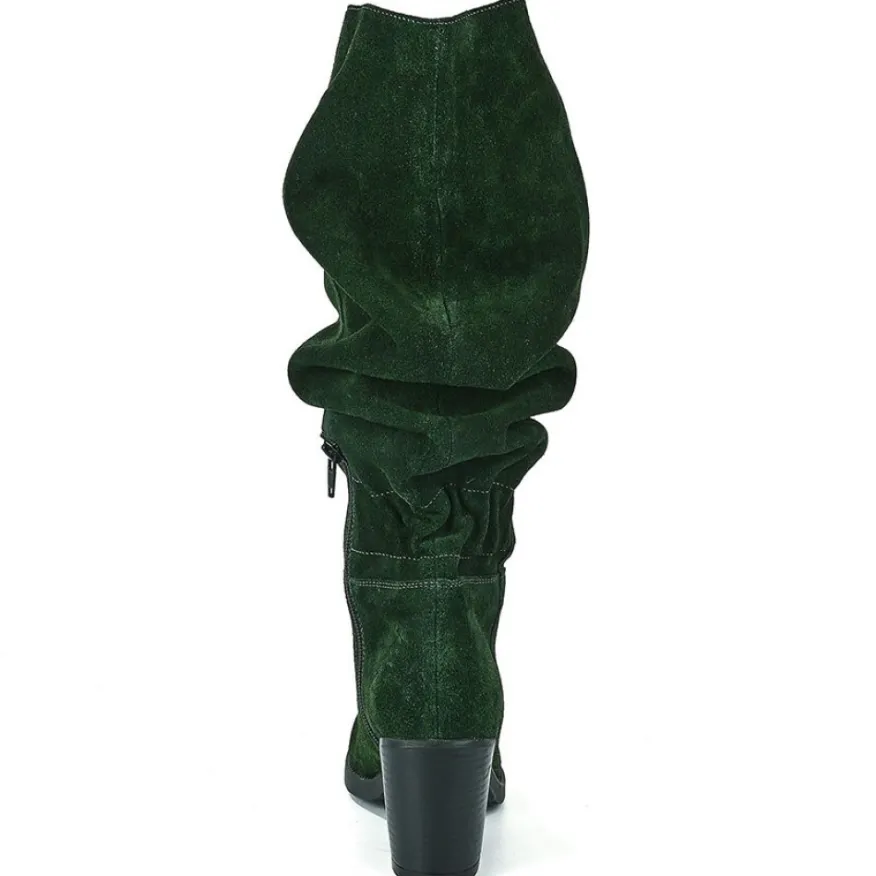 TIPO ALTO Bottes A Talons Femme Vert|Femme Bottes, Cuissardes