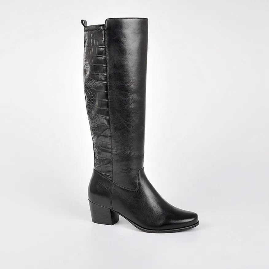 TIPO ALTO Bottes A Talons Noir|Femme Bottes, Cuissardes
