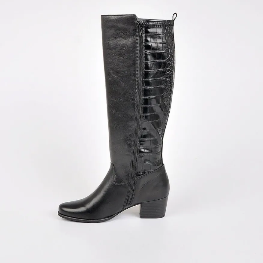 TIPO ALTO Bottes A Talons Noir|Femme Bottes, Cuissardes